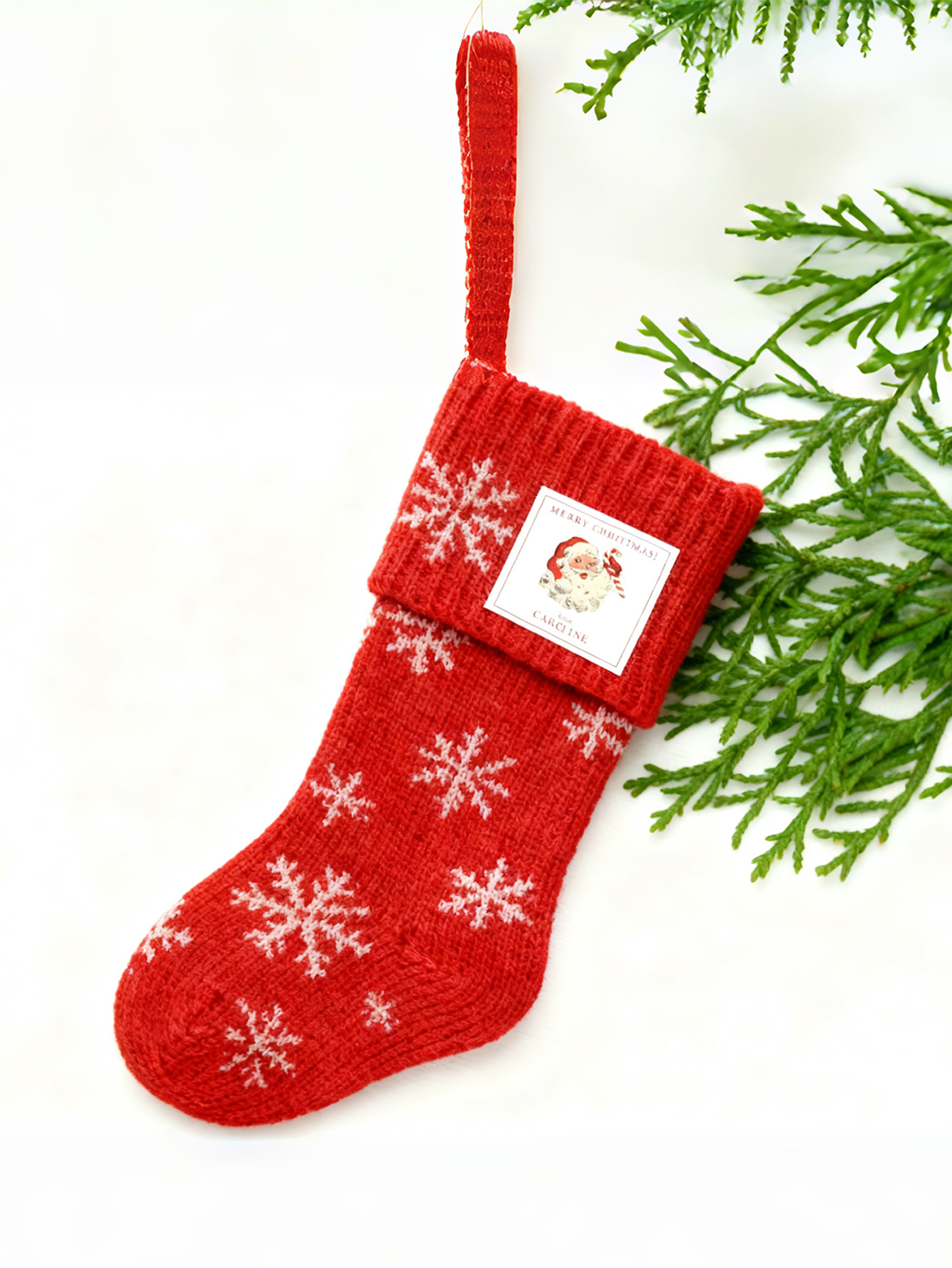 Personalized Vintage Santa Claus Stickers